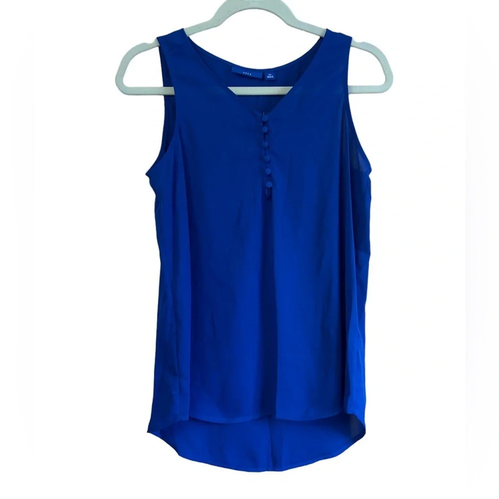 NWT APT 9 ROYAL BLUE SLEEVELESS BLOUSE